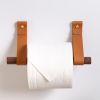 Toilet Paper Holder Kit [Round End] | Toiletry in Storage by Keyaiira | leather + fiber | Artist Studio in Santa Rosa. Item made of leather