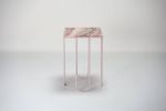 LoLa - Pink onyx side table | Tables by DFdesignLab - Nicola Di Froscia. Item made of steel compatible with contemporary and modern style
