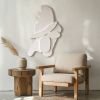 Textured White Plaster Wall Sculpture – Handmade Abstract Organic Art | Wall Hangings by Vaiva Art Atelier