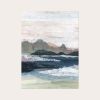 Blooming Skies - Art Print of Neutral Coastal Landscape | Prints in Paintings by Lara Eckerman Art