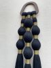 Macrame Wall Hanging Black Tassel Decor Modern Wall Decor Minimal Boho Wall Art Handmade Fiber Art Textile Sculpture | Wall Hangings by İnanç Yılmaz