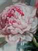 Peony oil painting original art on canvas, Flowers oil | Oil And Acrylic Painting in Paintings by Natart. Item composed of canvas & synthetic compatible with contemporary style