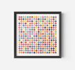 Three Hundred And Twenty Four Splash Dots Painting With Gold Leaf | Collage in Paintings by Amelia Coward