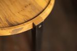 Black and Gold Round Modern Side Table | Waverly | Tables by Alabama Sawyer