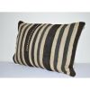 16" X 24" Vintage Kilim Pillowcase Throw Rug Pillow | Cushion in Pillows by Vintage Pillows Store. Item composed of cotton and fiber
