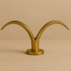 Arc Wing Taper Candle Holder — Gold Finish | Decorative Objects by Raíz Studio