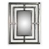 Art Deco Brushed Metal Mirror | Decorative Objects by Sand & Iron