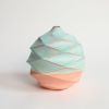 Spherical in Strawberry Pistachio | Vase in Vases & Vessels by by Alejandra Design. Item made of ceramic