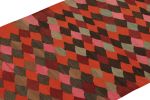 Vintage Kilim Runner Rug in Polychromatic Geometric Pattern by Rug & Kilim | Area Rug in Rugs by Rug and Kilim