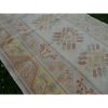 Vintage Hand-Knotted Orange Low Pile Wool Oushak Rug | Area Rug in Rugs by Vintage Pillows Store. Item composed of fabric and fiber