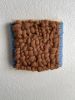 Woven Tile- Fluff-Sand and Blue | Wall Sculpture in Wall Hangings by Mpwovenn Fiber Art by Mindy Pantuso