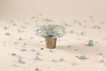 Pebbles Powder Sand Circle Knob | Hardware by Windborne Studios. Item made of stone with glass
