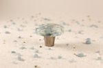 Pebbles Powder Sand Circle Knob | Hardware by Windborne Studios. Item made of stone with glass