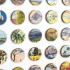 One Hundred Vintage Encyclopedia Dots Collage #3 | Paintings by Amelia Coward