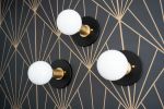 Minimalist Sconce - Model No. 0656 | Sconces by Peared Creation. Item made of brass with glass