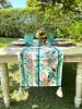 Aqua Table Runner | Linens & Bedding by OSLÉ HOME DECOR. Item made of fabric