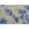 Animal Tribal Suzani Bed Pillow Cover, Fish Motifs Ethnic | Sham in Linens & Bedding by Vintage Pillows Store. Item made of fabric