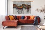 Mountain Modern Wall Hanging #3 | Tapestry in Wall Hangings by MossHound Designs | Coen & Columbia in Vancouver. Item composed of cotton and fiber in mid century modern or contemporary style