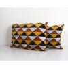 Ikat Yellow Pillow Cover - Set of Two Silk Pastel Velvet Lum | Cushion in Pillows by Vintage Pillows Store