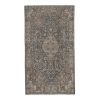 Vintage Botanical Animal Handmade Wool Rug | Area Rug in Rugs by Vintage Pillows Store. Item composed of cotton
