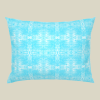 Pillow Sham Jamprang, Turquoise | Fabric in Linens & Bedding by Philomela Textiles & Wallpaper. Item made of cotton