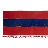 Minimalist Kilim, Red an Blue Perde from Eastern Anatolia | Runner Rug in Rugs by Vintage Pillows Store. Item made of wool & fiber