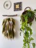 Green hand woven wall hanging tapestry | Wall Hangings by Awesome Knots. Item made of cotton with fiber