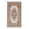 Vintage Turkish Sparta Rug with Medallion 3'9" X 6'9" | Area Rug in Rugs by Vintage Pillows Store. Item made of cotton