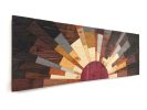 Autumn Sunset | Wall Sculpture in Wall Hangings by StainsAndGrains. Item made of wood works with contemporary & modern style