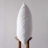 White with Square Fringe Decorative Pillow 24x24 | Pillows by Vantage Design
