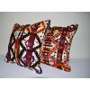 18" X 18" Pair Turkish Anatolian Tulu Pillow | Sham in Linens & Bedding by Vintage Pillows Store. Item made of cotton with fiber