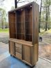 Custom sinker cypress China cabinet | Storage by Pelican State Woodworks