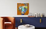 Hugo | Original Abstract Portrait Painting | Oil And Acrylic Painting in Paintings by Aleea Jaques | Fine Art
