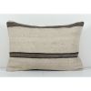 Anatolian LumbarStriped Kilim pillow cover Sofa Rug Pillow C | Sham in Linens & Bedding by Vintage Pillows Store. Item made of cotton