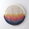 Circular Fiber Art Collection - AURORA | Macrame Wall Hanging in Wall Hangings by Rianne Aarts. Item made of fiber