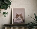 Tabby Cat Art Print, Montreal Corner Store, Urban Animal Painting, Fine Art Paper | Prints in Paintings by The Ugly Cat Studio
