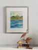 Sea View | Watercolor Painting in Paintings by Sorelle Gallery. Item composed of paper