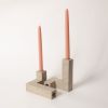Candlestick Holder Set | Candle Holder in Decorative Objects by Pretti.Cool. Item composed of concrete and glass