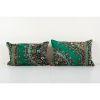 Pair Soft Vintage Velvet Pillow, Large Soft Cushion Cover | Sham in Linens & Bedding by Vintage Pillows Store. Item made of cotton with fiber