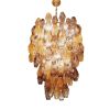 Alan Mizrahi QZ2456 Amber And Fume Poliedri | Chandeliers by Alan Mizrahi Lighting Design