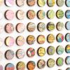 Three Hundred and Twenty Four Map Dots Rainbow Concentric Squares Collage #2 | Paintings by Amelia Coward
