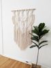 Large Macrame Wall Hanging, Wall Tapestry, Fiber Art, Mid Ce | Wall Hangings by Damaris Kovach. Item made of cotton
