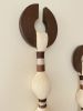 Macrame Wall Hanging, Modern Fiber Art, Wooden Wall Decor, Minimal Boho Tassel Hanging, Handmade Home Decor | Wall Hangings by İnanç Yılmaz