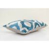 14" x 28" Ikat Blue Polka Dot Pillow Pillow Cover | Sham in Linens & Bedding by Vintage Pillows Store. Item made of cotton
