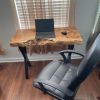 Live edge Wood Custom Office Desk | Tables by Ironscustomwood. Item composed of walnut