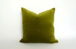 16 x 16 inches // olive green velvet pillow case | Pillows by velvet + linen