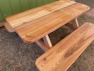 Redwood Picnic Table | Tables by Simon Silver Designs. Item composed of wood