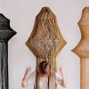 Medina Three Macrame Lamp - Honey / Mustard / Black Mix | Pendants by Hamimi
