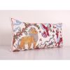 Kingsize Animal Garden Suzani Pillow Cover, Animal Embroider | Cushion in Pillows by Vintage Pillows Store