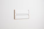 Folding Wall Shelf | Fläpps Shelf 80x40-2 | Wide Bookshelf, Plant Shelf, Birch Plywood, White | Shelving in Storage by AMBIVALENZ